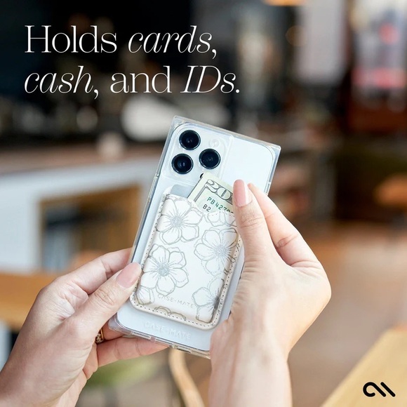 Case-mate Floral Gems MagSafe Wallet for Cell Phone, Removable / NIB - Picture 3 of 8